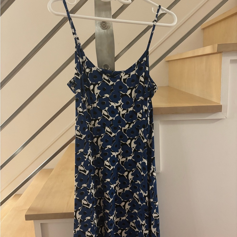 Uniqlo Cassie Byrnes Blue Dress Medium